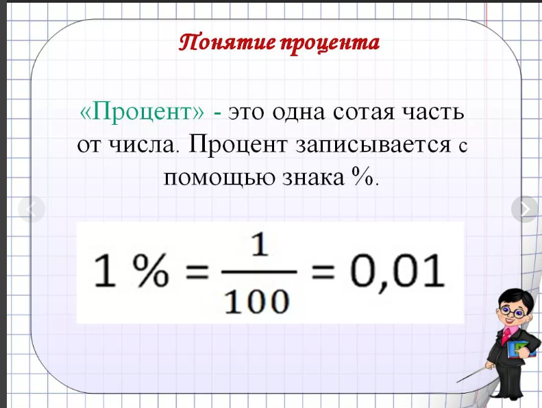 Процент почему о