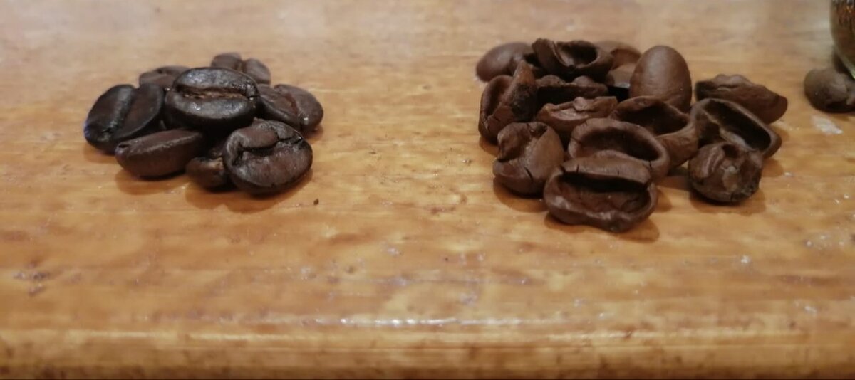 С какой стороны "правильное" зерно?