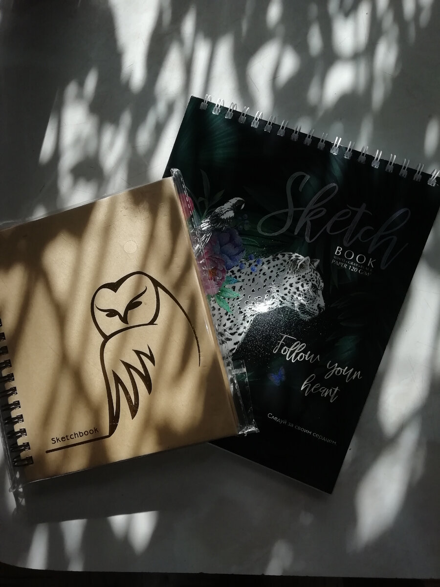 Обновки для скечбуках Два Новых блакнота (Скечбуки) 
