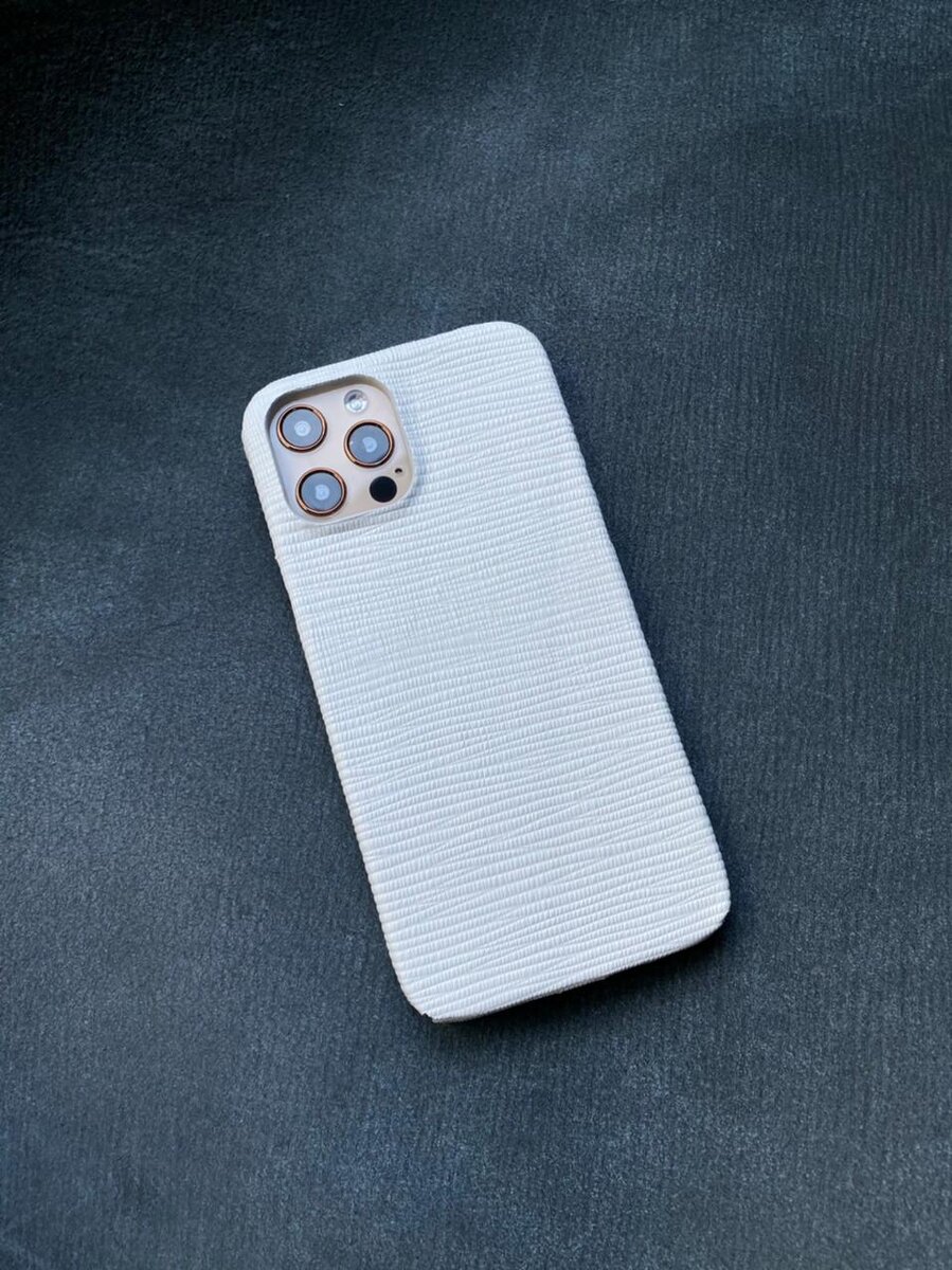 Белый кожаный чехол Mobcase 1417 для iPhone 12 Pro