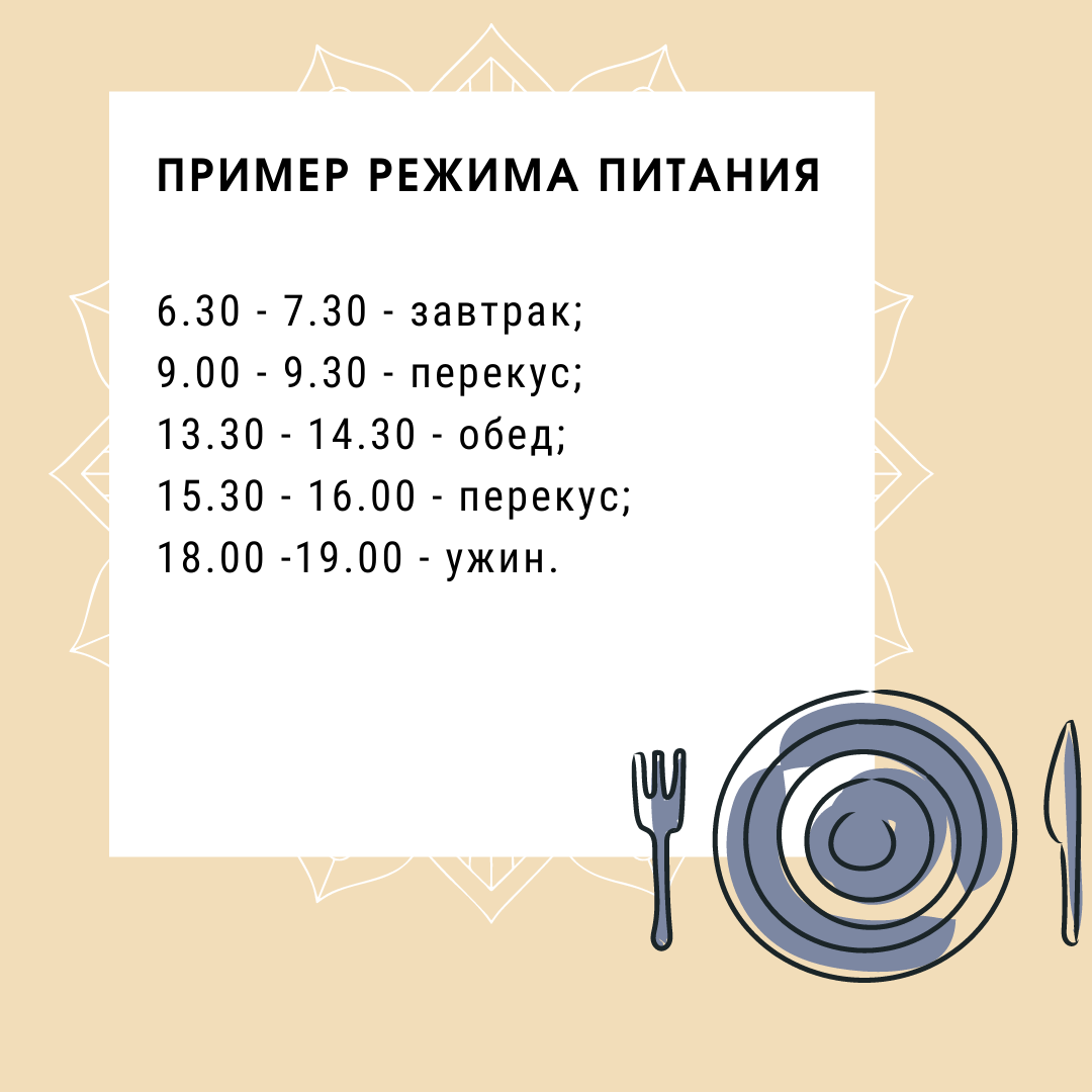 Это лишь только пример, он может не подойти для вашего ритма жизни. Для себя следует  подобрать свой план исходя из вышеперечисленных правил.