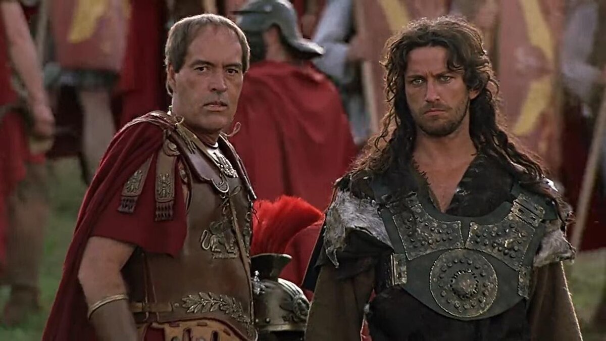 Аэций и Аттила. Кадр из мини-сериала «Аттила-завоеватель», 2001 г.