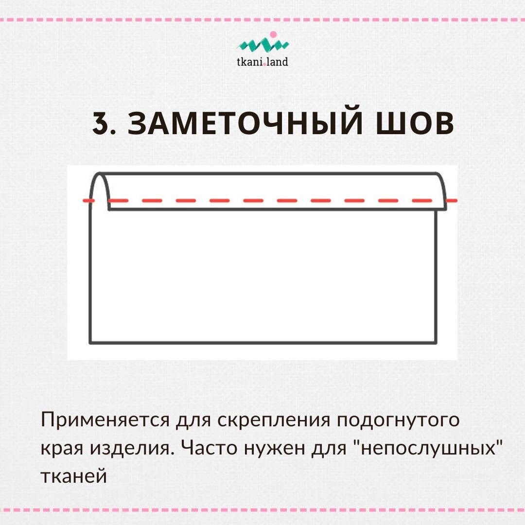 Различия обметочного, заметочного и выметочного швов. Рукодельнице на  заметку | Tkani.Land | Дзен