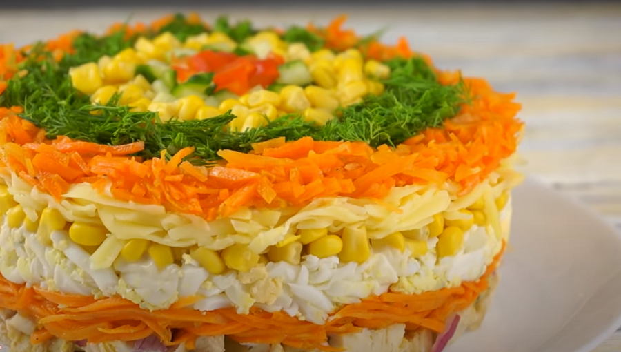 Салат бонито с курицей и корейской морковью рецепт с фото пошагово