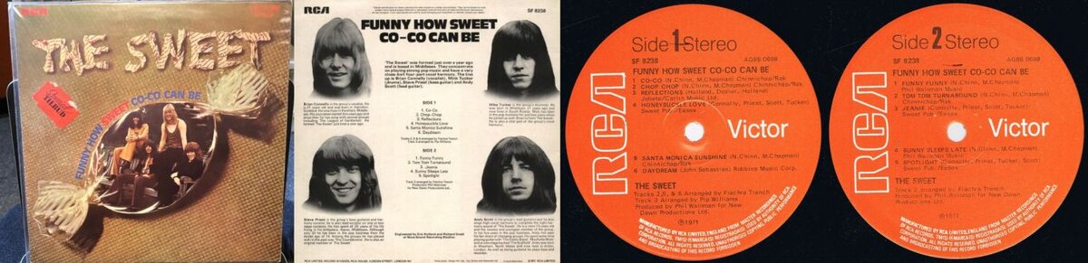 Студийный альбом The Sweet "Funny How Sweet Co-Co Can Be", 1971 г. 