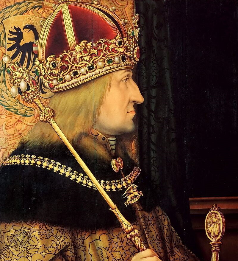 Ганс Бургкмайр «Портрет короля Германии Фридриха III» (фрагмент), отец Максимилиана / Музей истории искусств в Вене, Австрия