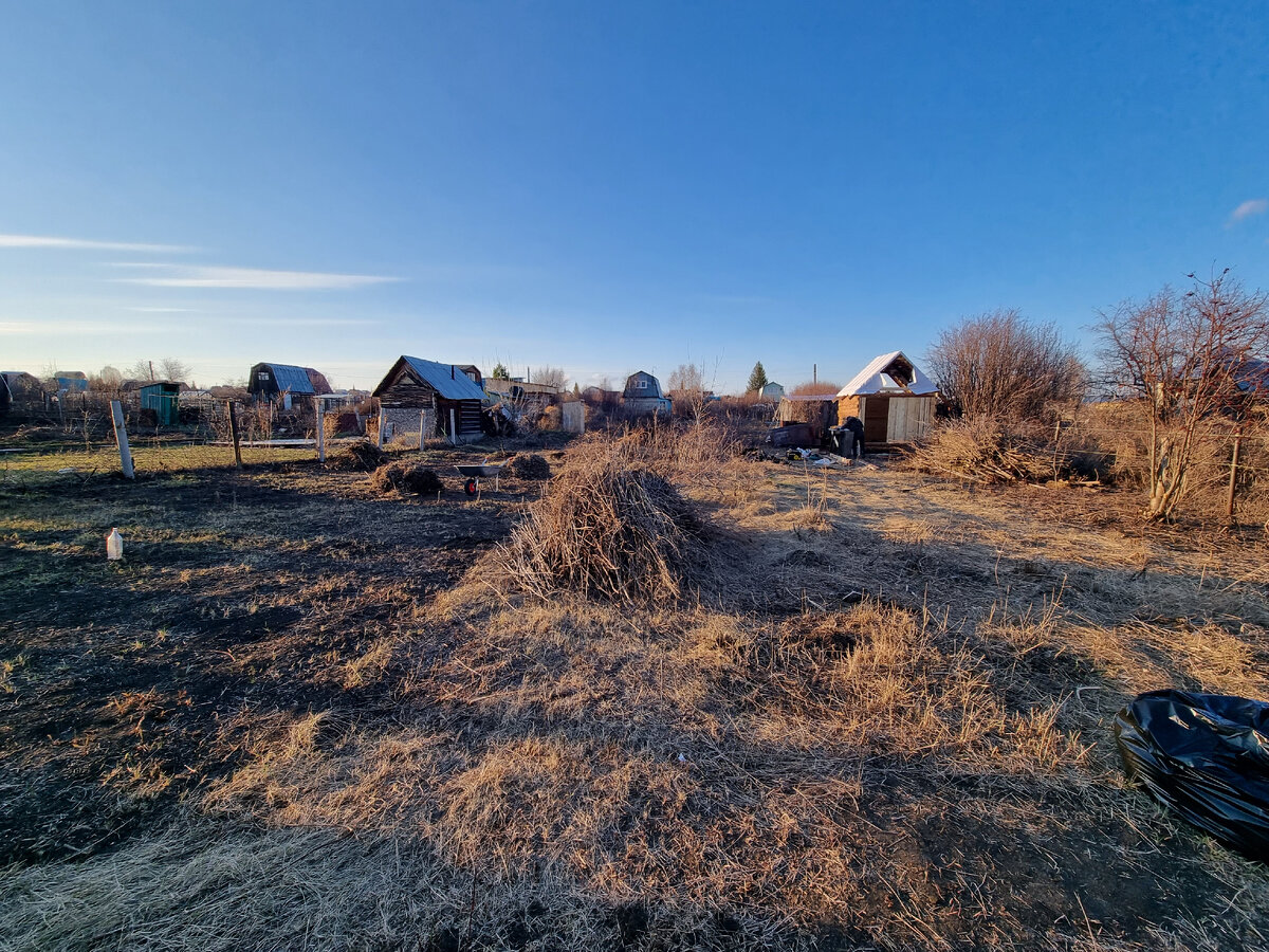 В целом видно как преображается участок
