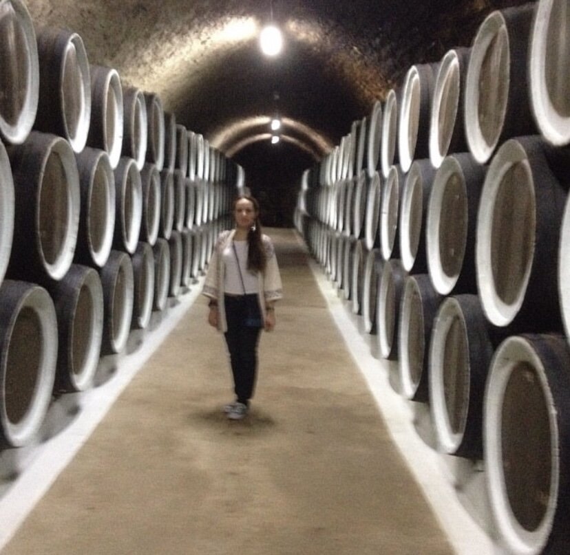 Фотография из личного архива. Первый день в Крыму, погреб винодельни Солнечная Долина. 