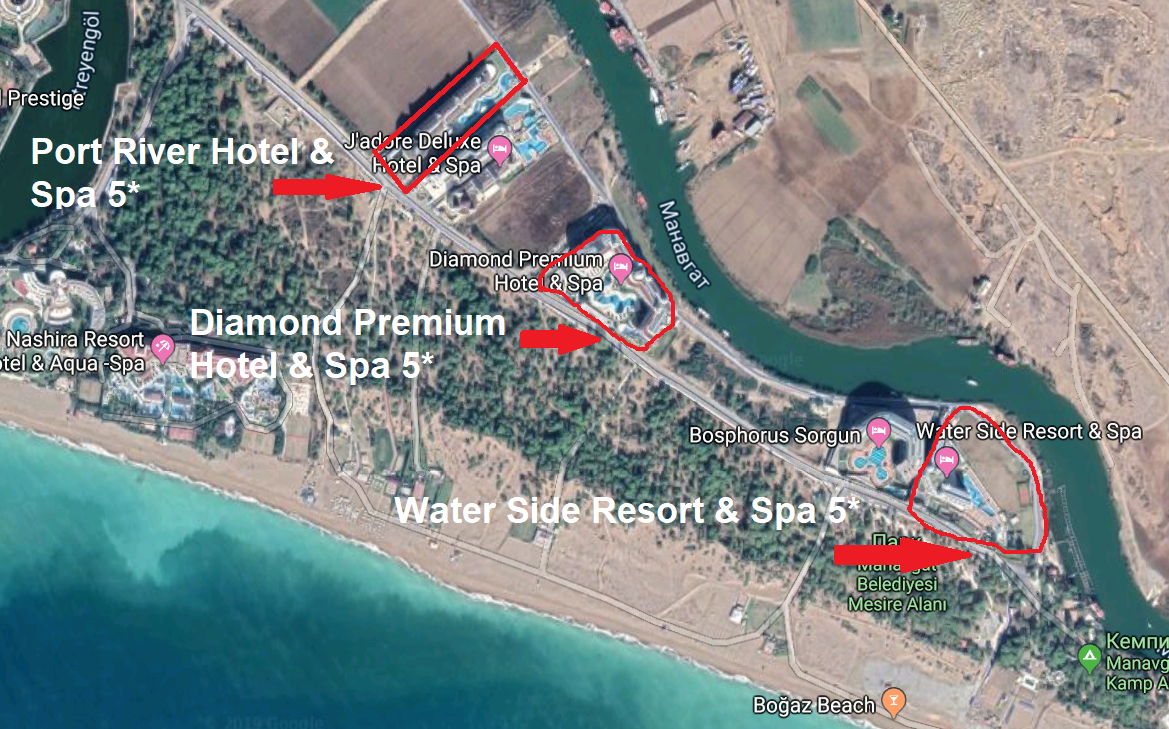 Cesars resort side карта отеля