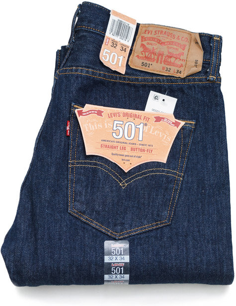 джинсы Levi's 501 rinse