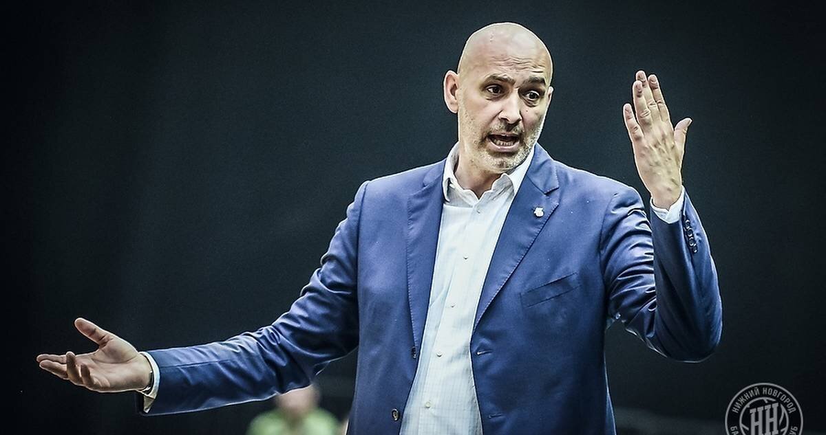 На фото: Зоран Лукич, предоставлено пресс-службой БК «Нижний Новгород»