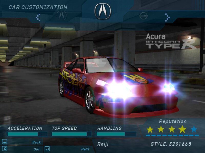 Скриншот из игры Need For Speed: Underground