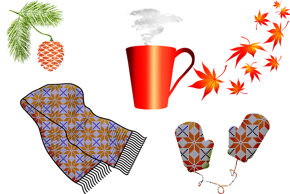 Фото с https://pixabay.com/ru/illustrations/осень-шарф-варежки-холодная-погода-3734093/