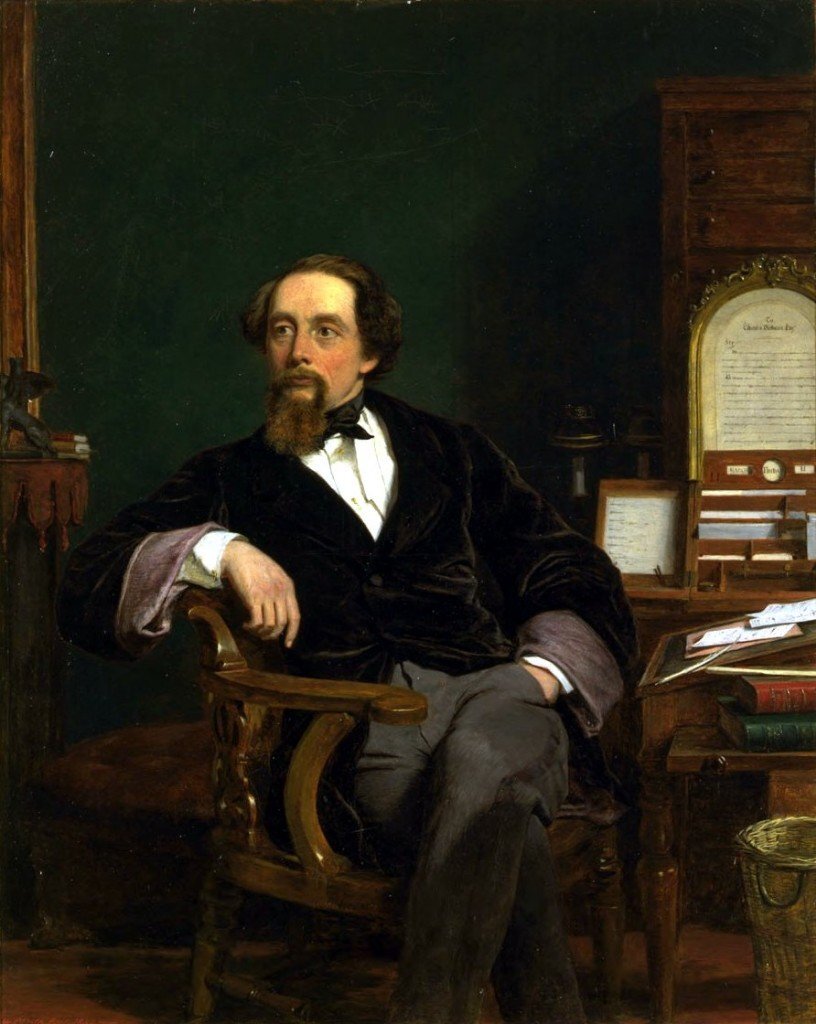 Английский писатель Чарльз Диккенс (Charles John Huffam Dickens). Художник — Уильям Пауэлл Фрайт (William Powell Frith)