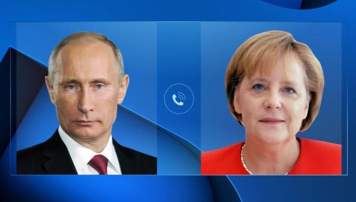  Путин и меркель