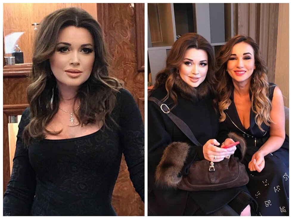 1. Анастасия Заворотнюк. 2. Анастасия Заворотнюк с Анфисой Чеховой