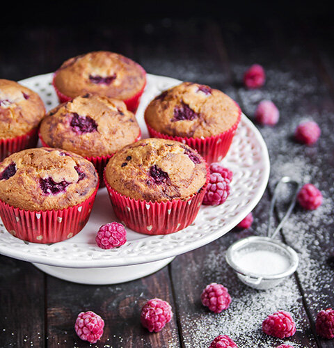 На 12 маффинов (16 небольших)