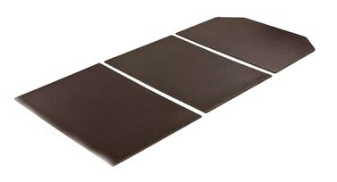 Стандартный вариант сплошной слани состоит из трех частей, все они склеены между собой лентами ПВХ и складывается книжкой