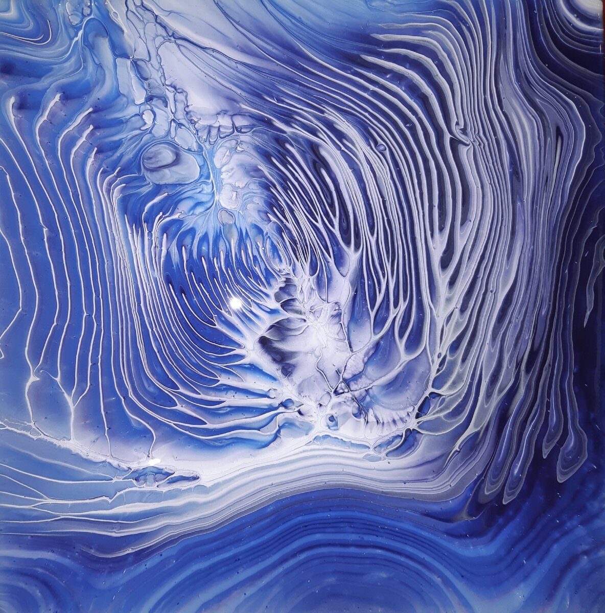 Прямая заливка из стакана. Straight Acrylic Pour.
