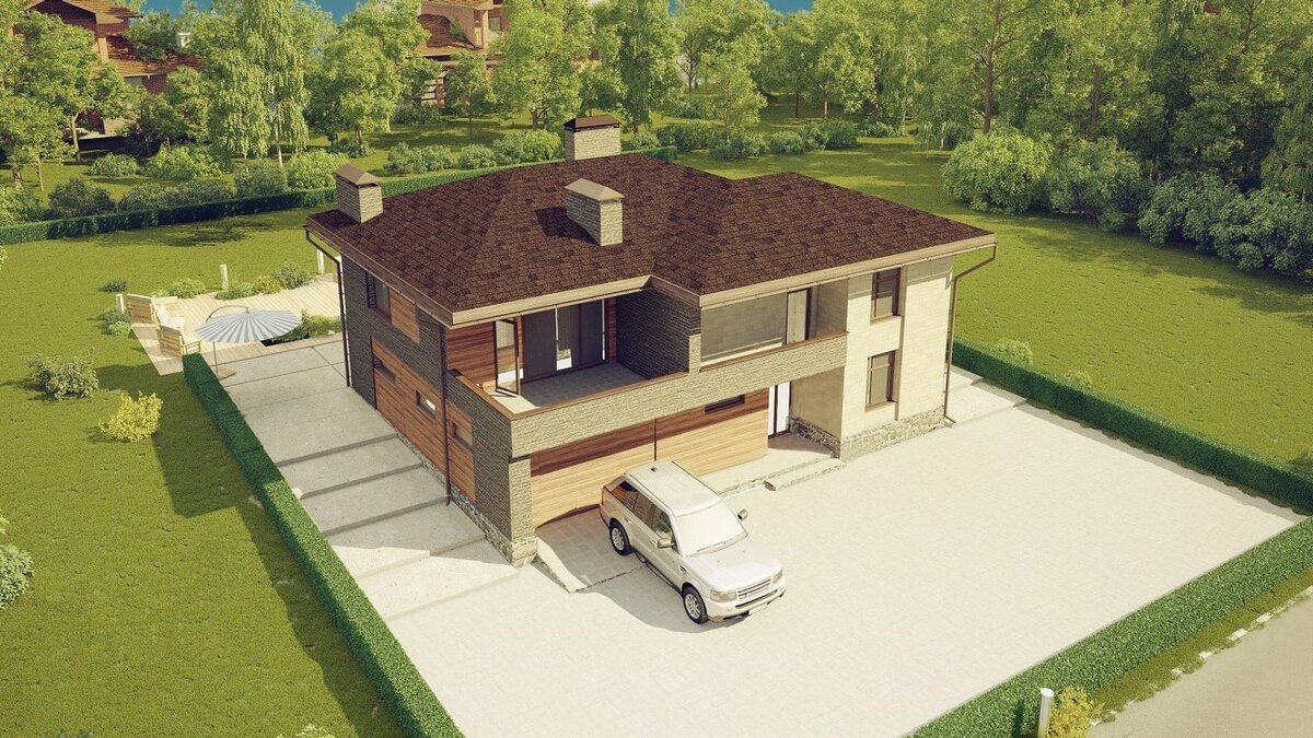 "Швеция-2" Проект дома - KR - 323