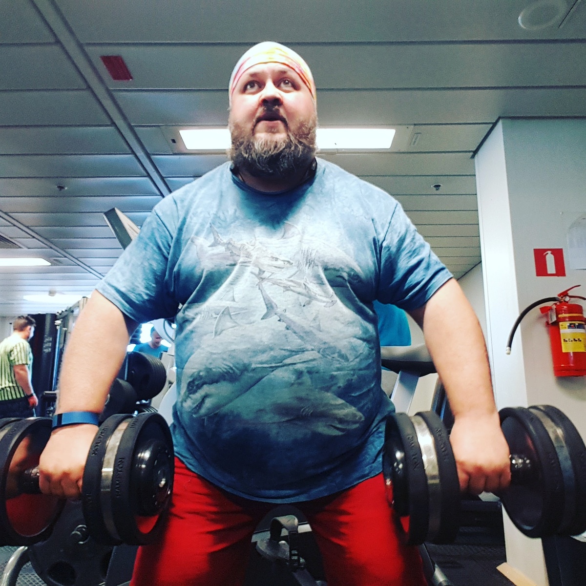 Фото самого первого занятия в спортзале. 22.06.2017 г. 