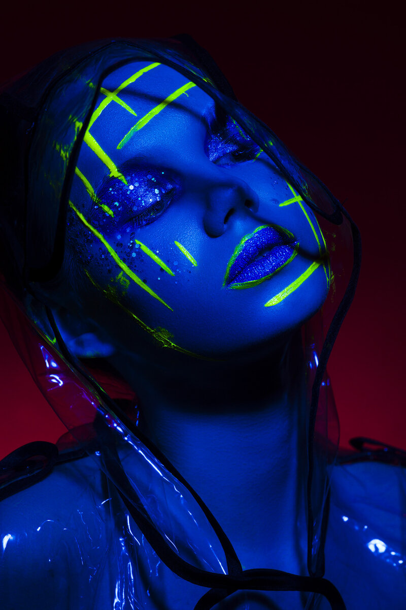 Студийный свет с цветным фильтром