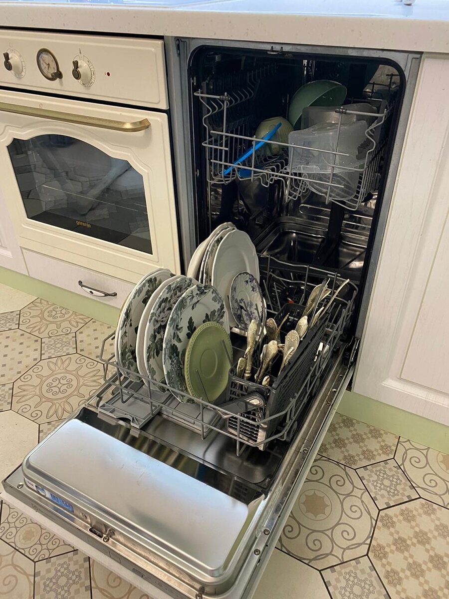 Полная загрузка посудомойки