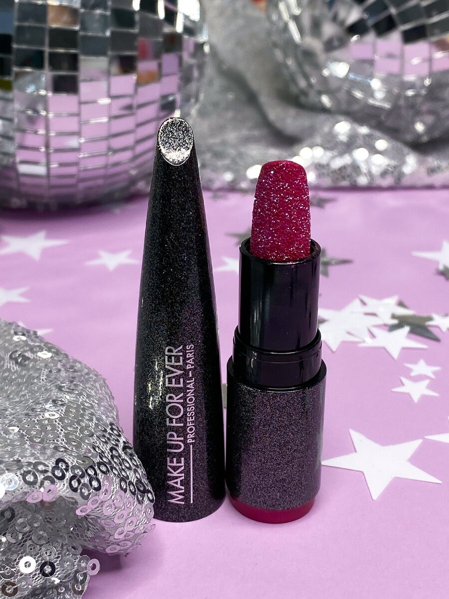 Помада Make Up For Ever Rouge Artist Sparkle Lipstick Limited Edition оттенок 002 сияющий шпинель 