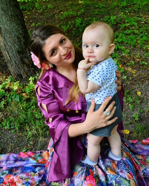 Екатерина Абальмаз с сыном