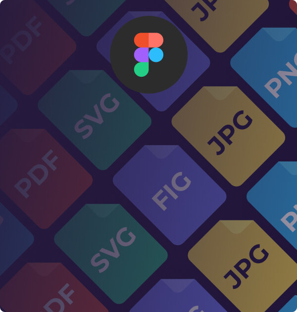 Инструкция по экспорту и сохранению проектов или изображений в форматах: JPG, PNG, PDF, SVG, FIG.