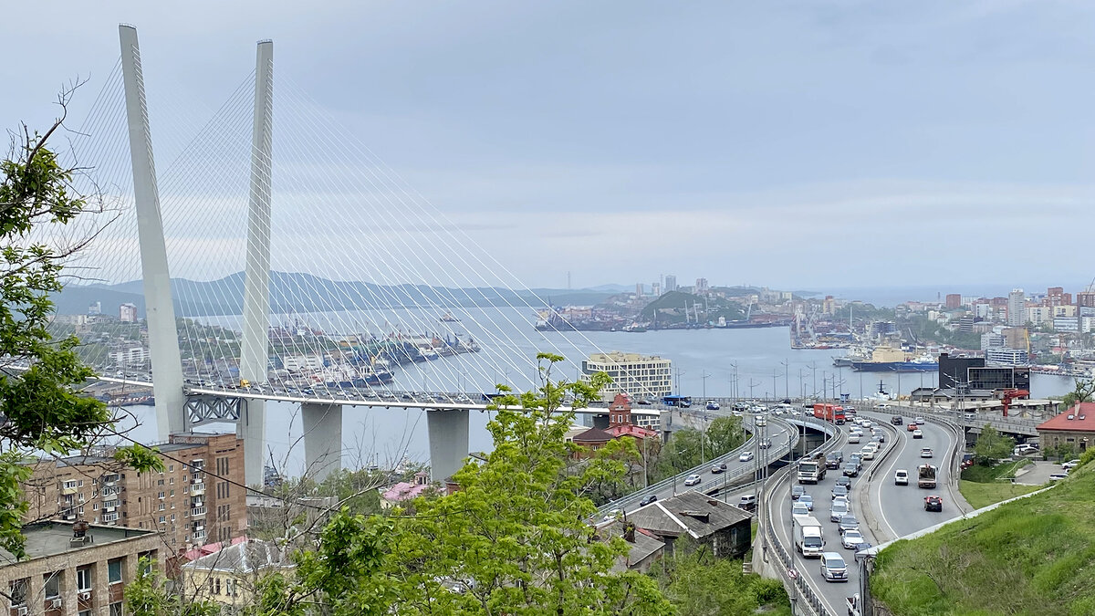 Золотой мост Владивосток закат