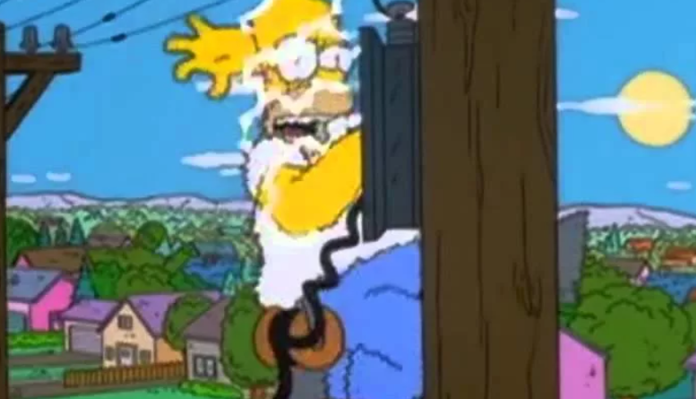 Конечно же, такое было в Симпсонах)