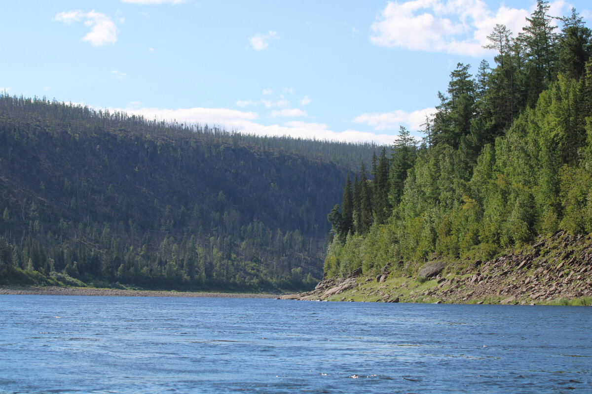 Широкая горная река