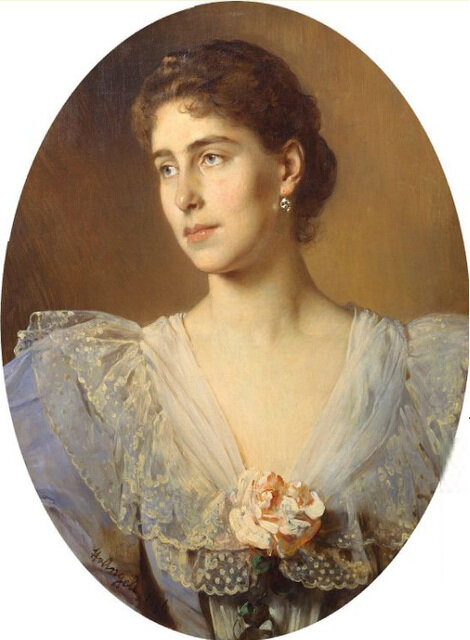 Виктория Мелита Саксен-Кобург-Готская (25 ноября 1876 - 2 марта 1936) - она же Виктория Федоровна Романова - дочь в.к. Марии Александровны и Альфреда Эдинбургского.