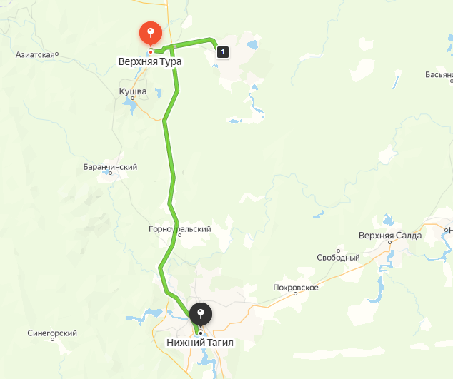 Скрин карты "путешествий"