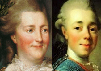 Екатерина II и Павел I