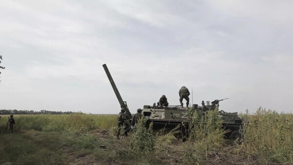 Удары из самоходных миномётов 2С4 "Тюльпан" ЗВО. Видео © Mil.ru