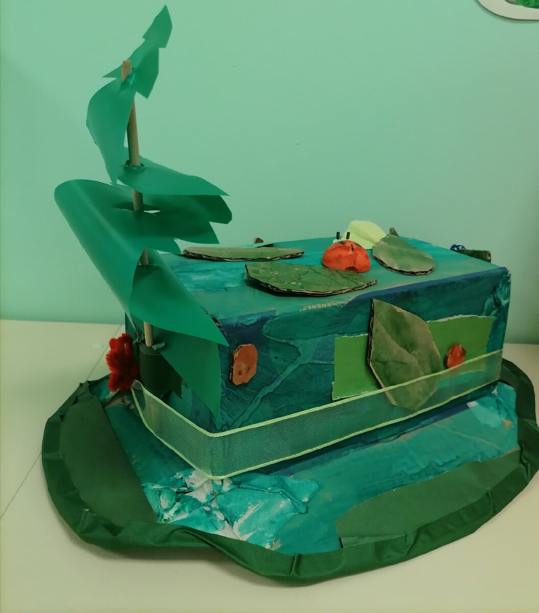 3. София Жирнова. ГБОУ Школа "Перспектива". Москва. Головные уборы. Младшая группа. Руководитель Елена Алимпиева. "Шляпа лесная"