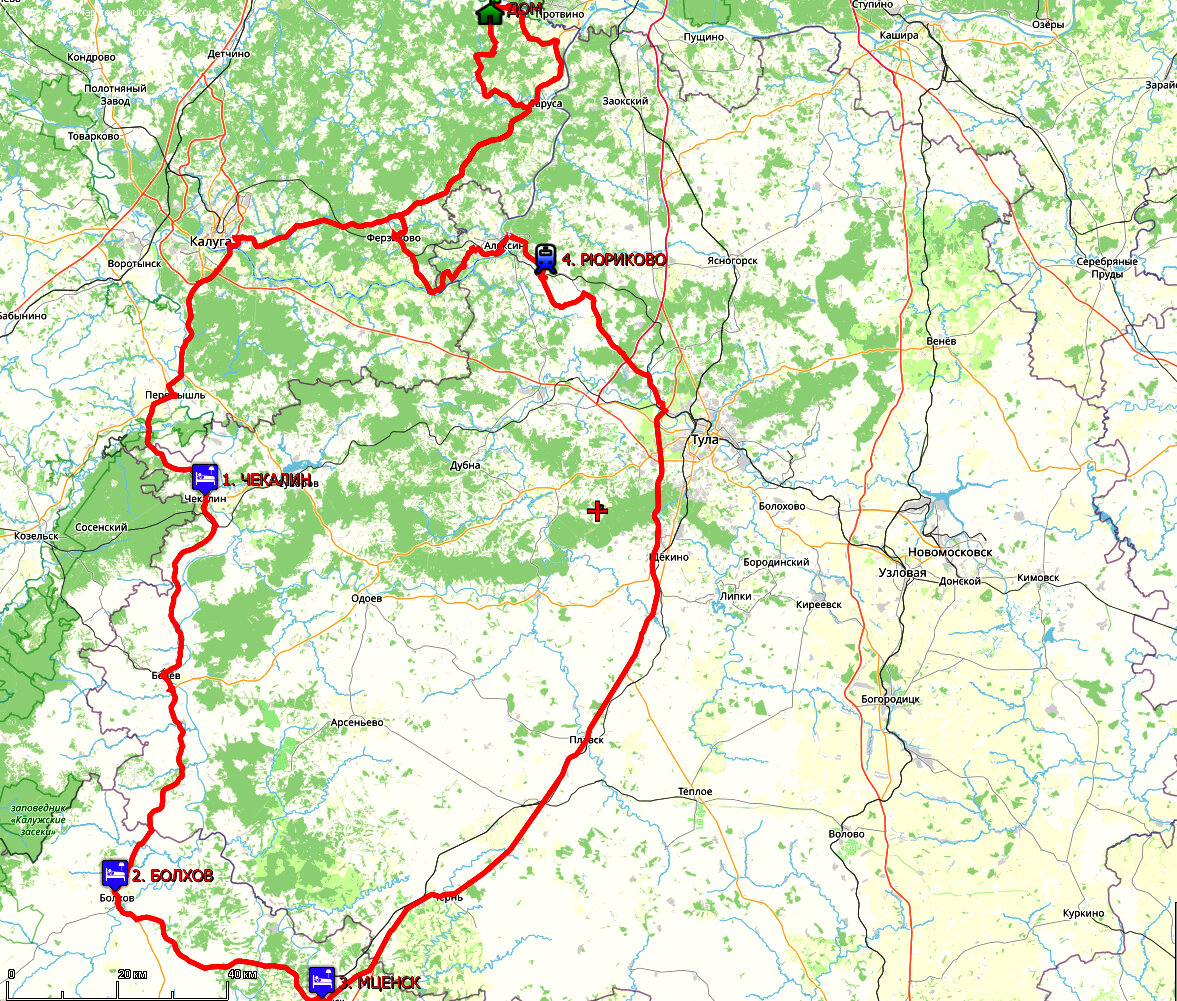 Тарусская алексин расписание. Маршрут Болхов Мценск и карта автодорог. Маршрут Таруса Ельня.