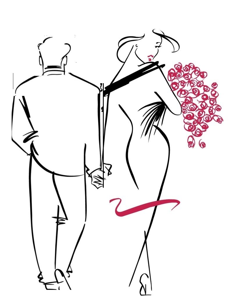 Со спины все молодожёны красивы