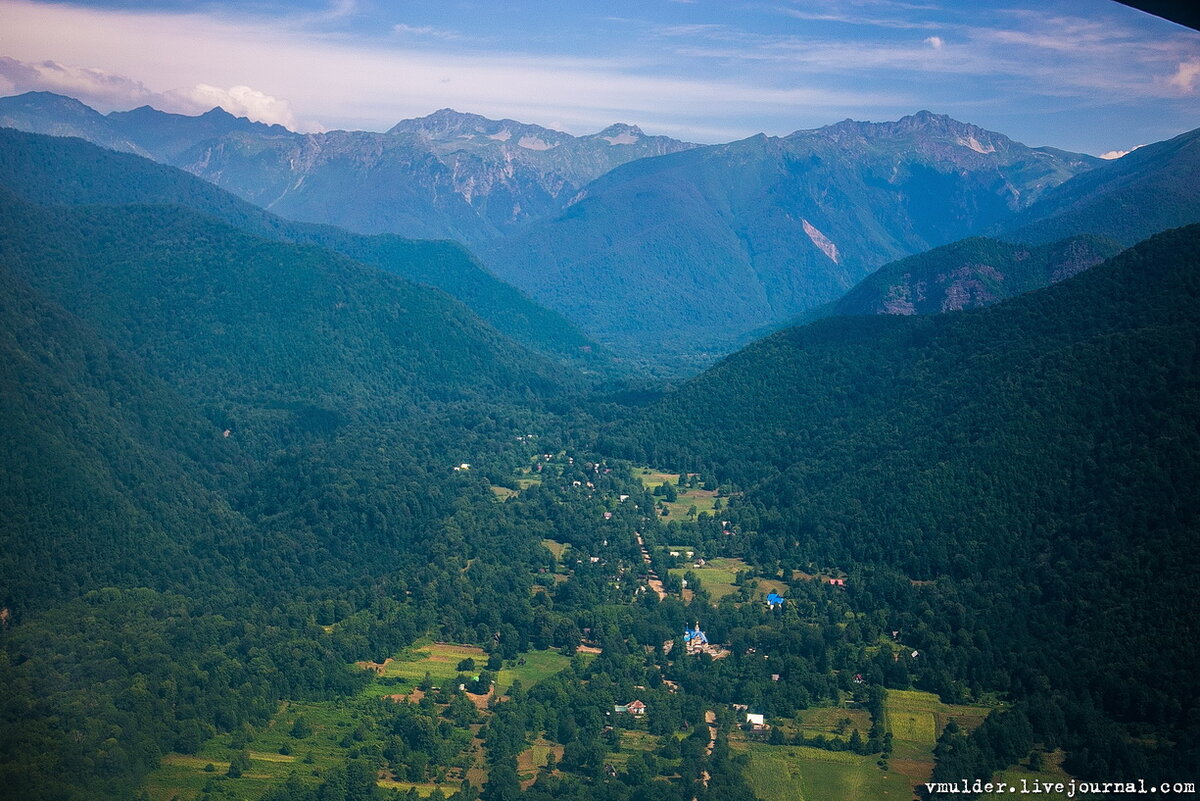 Псху с высоты птичьего полёта