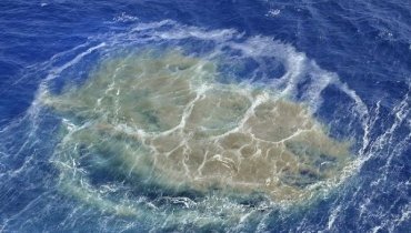 Метан выделяется со дна моря