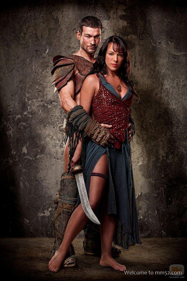 Спартак с супругой. Постер к сериалу «Спартак».