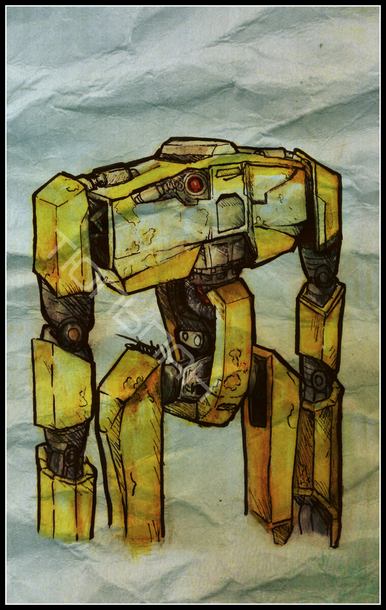 Моя фантазия на тему робот-рабочий