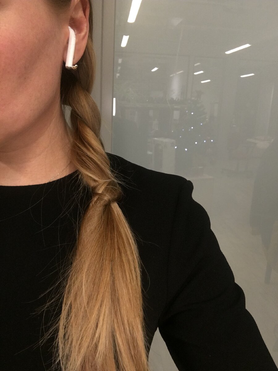 Результат с первого раза и даже без зеркала