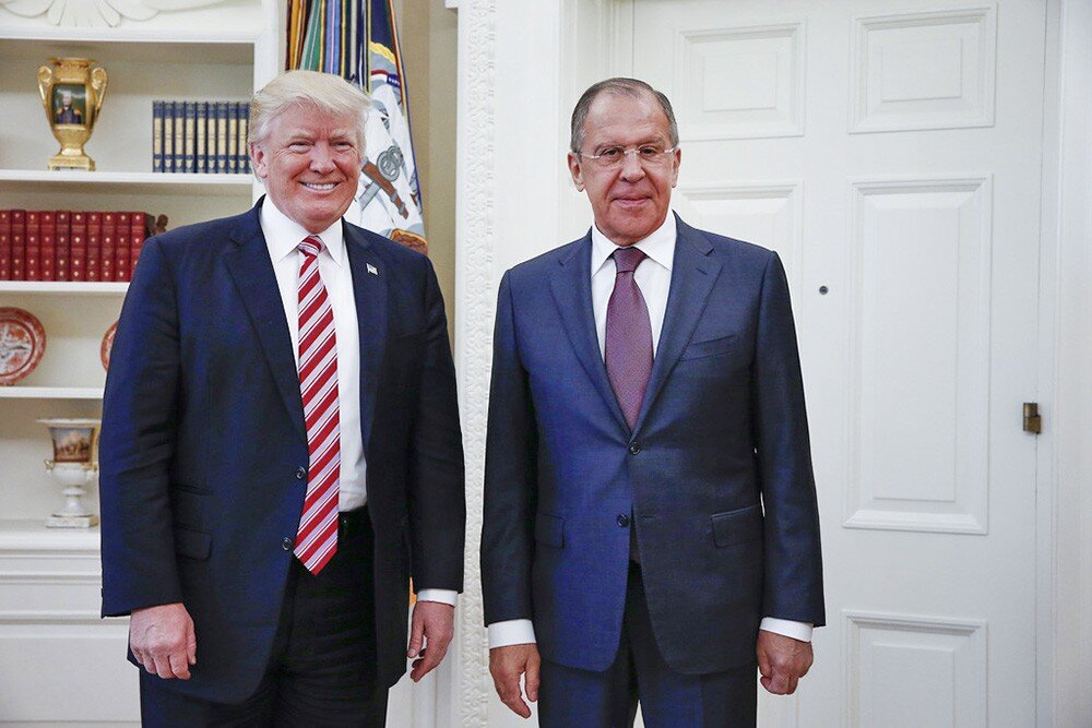 Президент США Дональд Трамп и министр иностранных дел России Сергей Лавров. Фото: МИД России