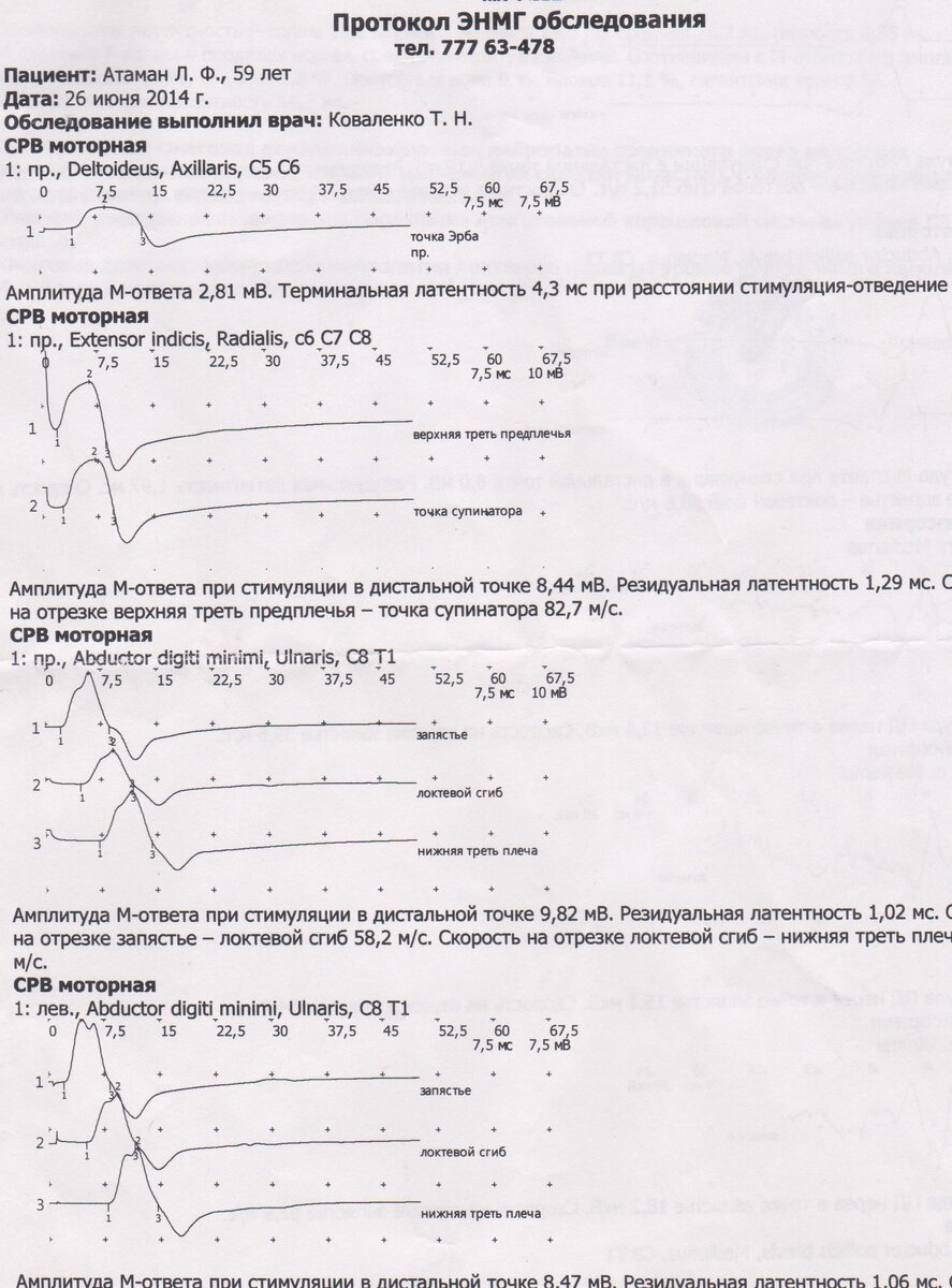 Результаты обследования (фото автора)