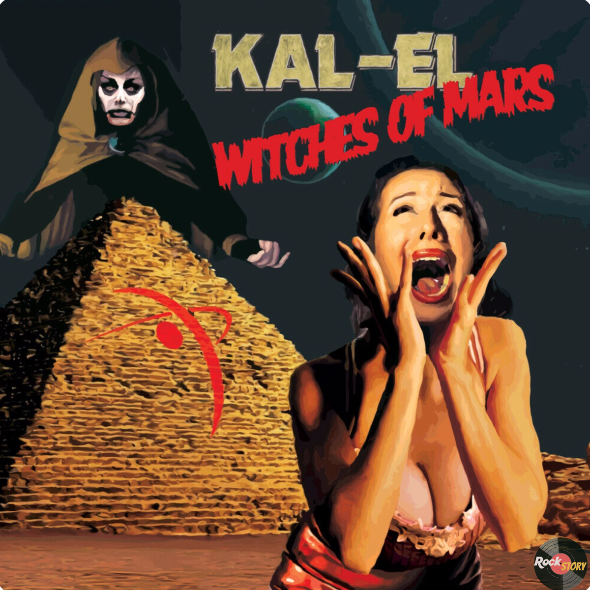 На фотографии: обложка альбома Witches Of Mars группы KAL- EL. 