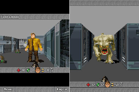 Java-игры Doom RPG. Nokia Doom java.