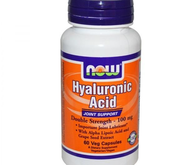   Now Foods, Гиалуроновая кислота, двойная сила, около 1300 руб за 60 капсул